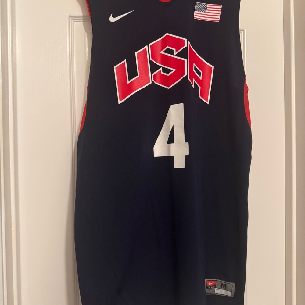 Nike USA Chandler Basketball Jersey - Navy and Red